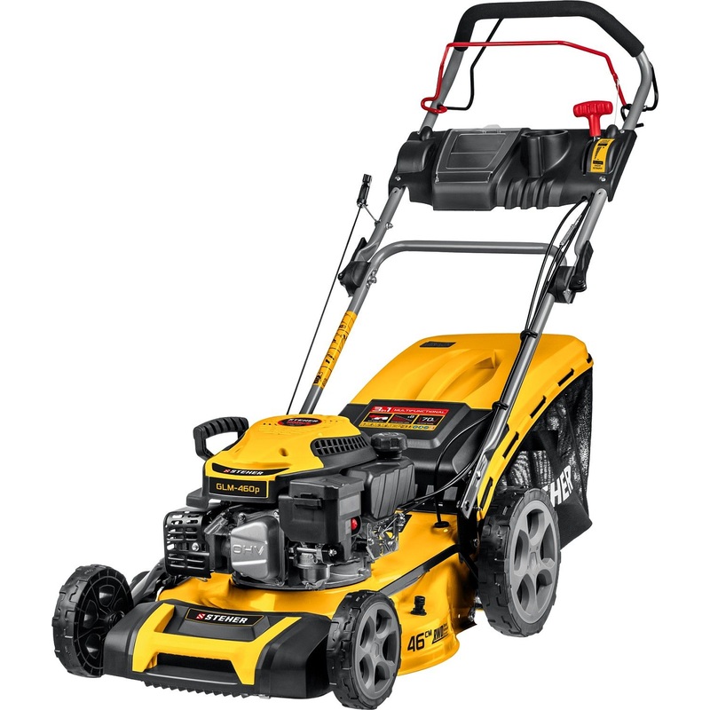 Изображение товара Газонокосилка бензиновая Steher GLM-460p с мульчированием