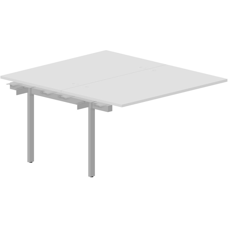 Изображение товара Стол письменный Strike UNN2TPG148BLAL 2 рабочих места (белый, 1380х780х750 мм)