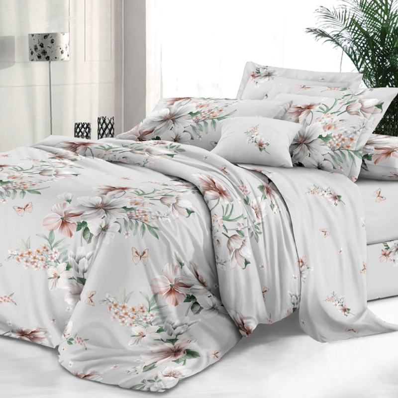 Изображение товара Постельное бельё Эльф Краса 2-спальное с европростынёй сатин 70x70 см