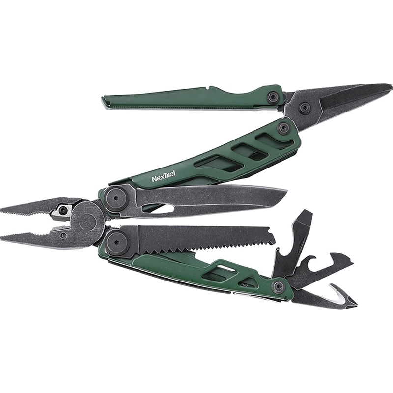 Изображение товара Мультитул Nextool Xiaomi Flagship Pro 16 функций зеленый компактный инструмент