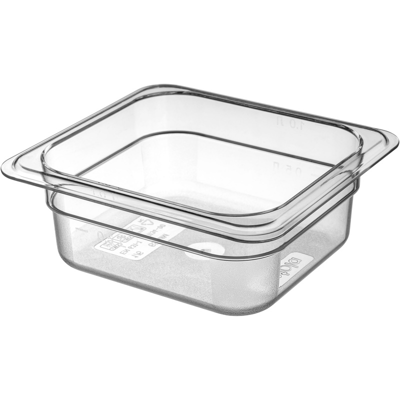 Изображение товара Гастроёмкость Restola GN 1/6 17.6х16.2х6.5 см 1 л поликарбонат