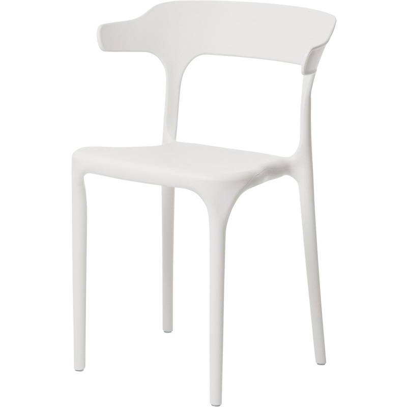 Изображение товара Обеденный стул Enova белый пластиковый стильный и надежный