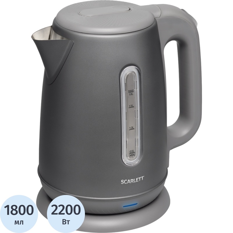 Изображение товара Чайник электрический Scarlett SC-EK21S108 серый