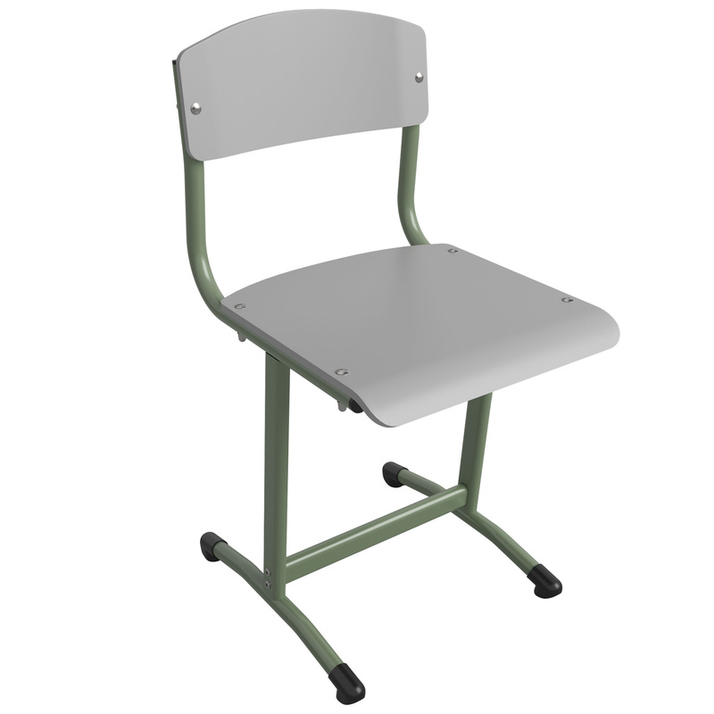 Изображение товара Стул ученический Универсал (серый/зелёный, рост 6)