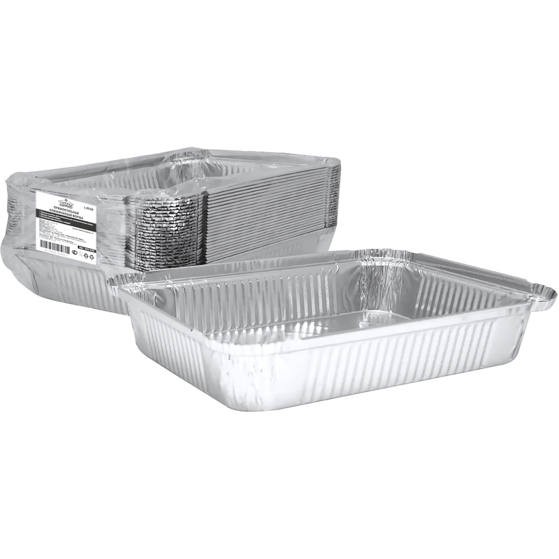 Изображение товара Алюминиевые прямоугольные формы Горница 402-678 1040 мл 25 шт Россия