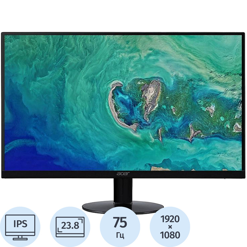 Изображение товара Монитор 23.8 Acer SA240YAbi с IPS дисплеем и Full HD разрешением