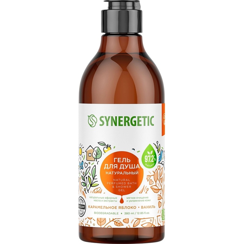 Изображение товара Гель для душа Synergetic Карамельное яблоко и ваниль 380 мл