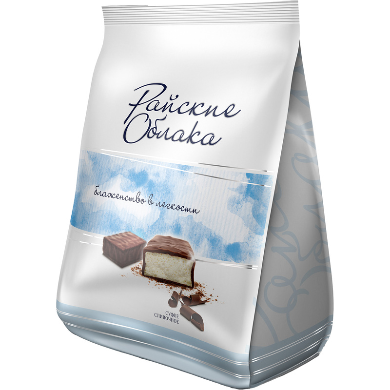 Изображение товара Конфеты шоколадные Райские облака суфле сливочное 200 г вкусное и мягкое десертное лакомство