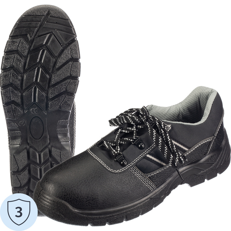 Изображение товара Полуботинки рабочие летние Аскет ПУ из микрофибры черные размер 37