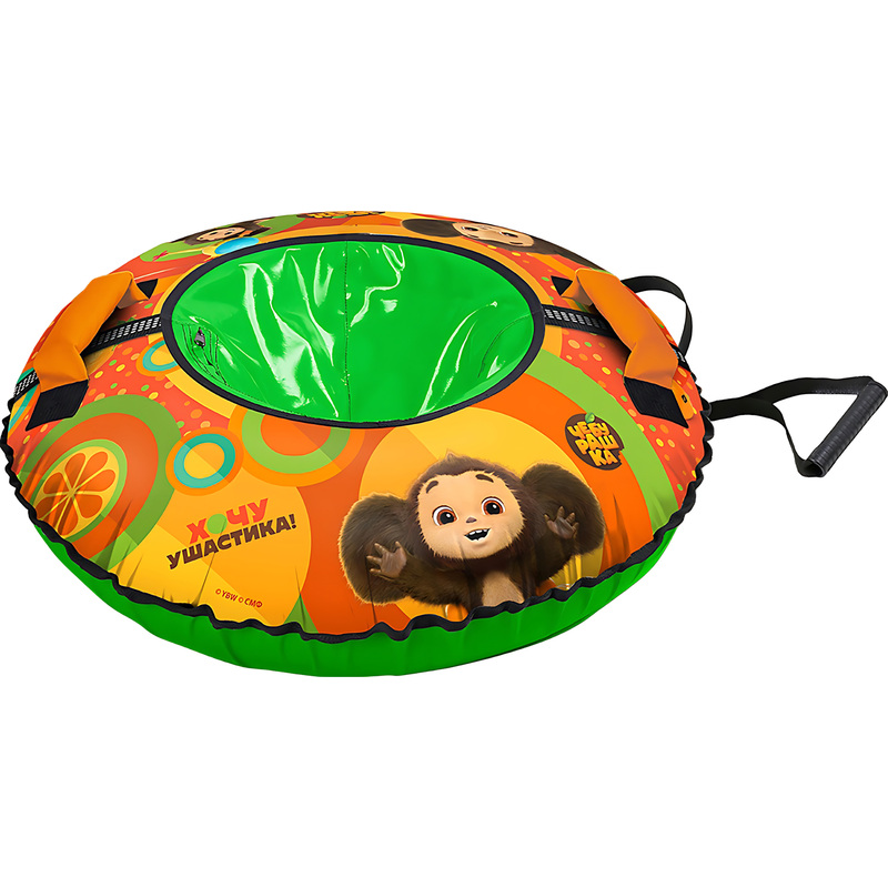 Изображение товара Детский тюбинг Nika Чебурашка диаметр 70 см для зимних развлечений
