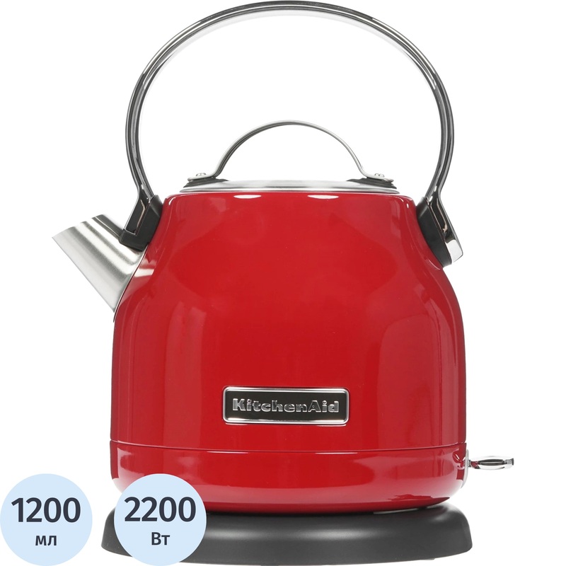 Изображение товара Электрический чайник KitchenAid 5KEK1222EER красный 1200 мл автоматическое отключение