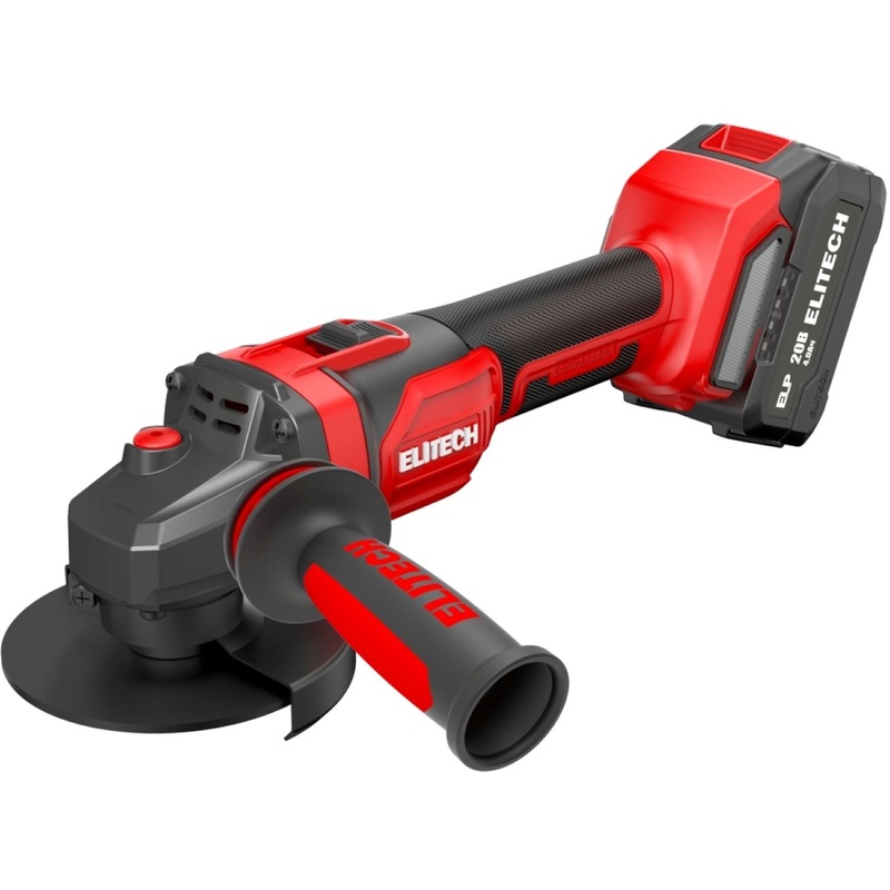 Изображение товара Шлифмашина угловая аккумуляторная Elitech МШУ 2012БЛ (E2213.046.01, 205694)