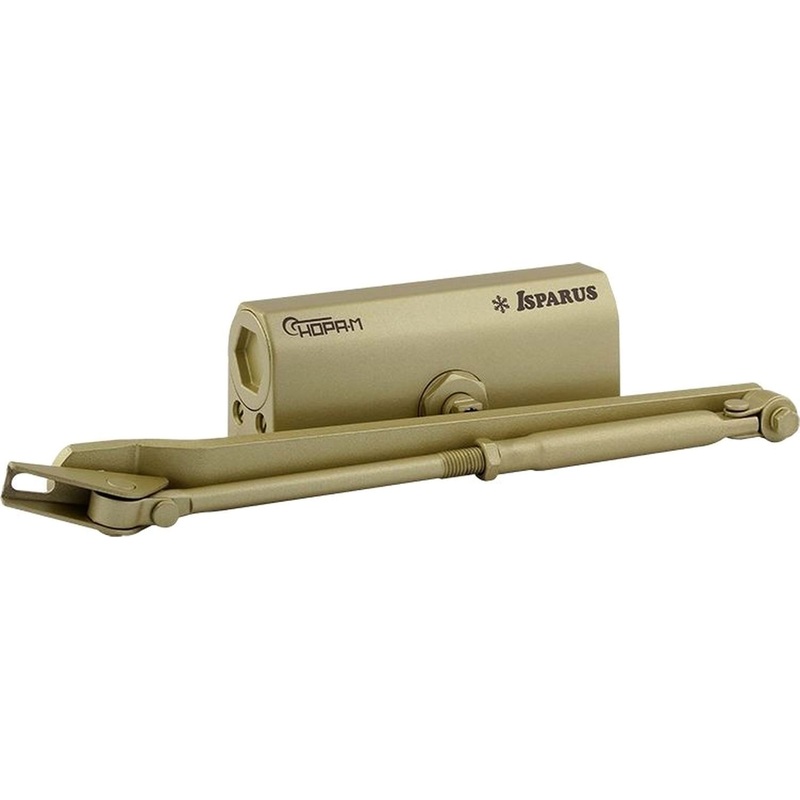 Изображение товара Доводчик дверной Isparus 440 до 140 кг золотистый (18344)