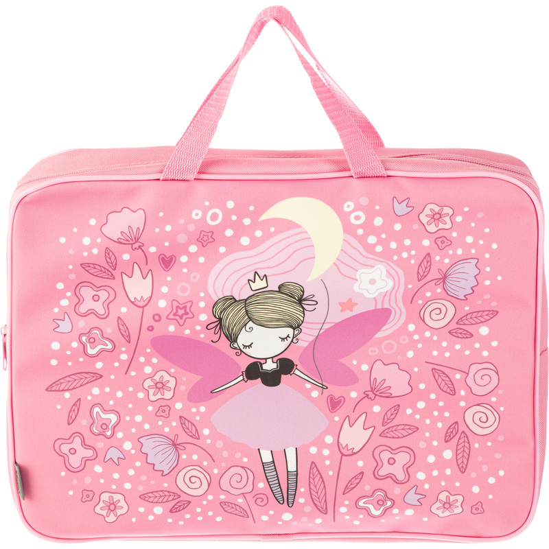 Изображение товара Папка для тетрадей Комус Класс Фея А4 полиэстер на молнии с ручками