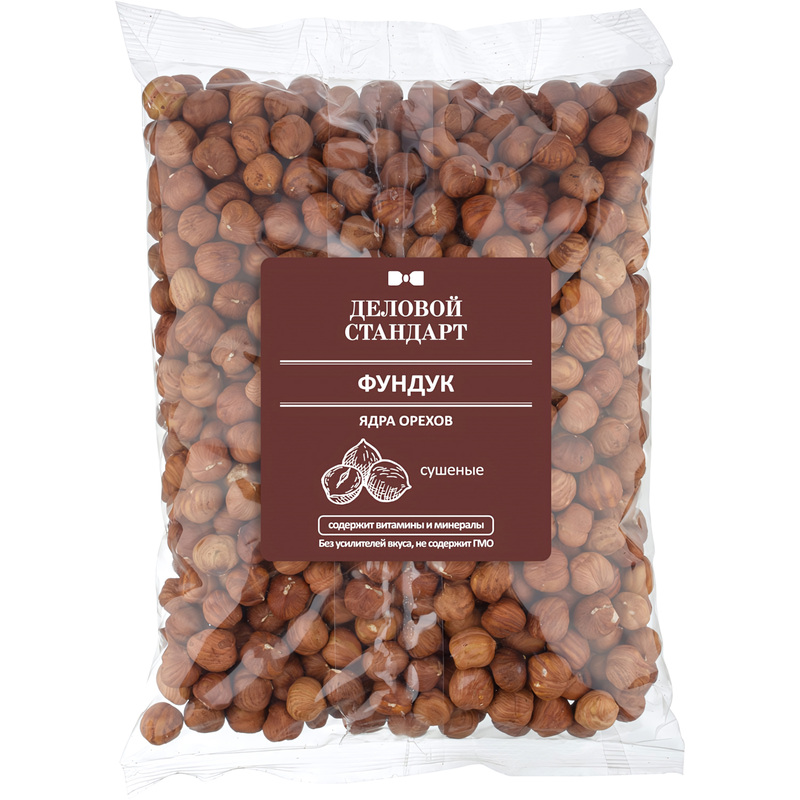 Изображение товара Фундук сушеный Деловой Стандарт 1 кг - полезный орех для здоровья и кулинарии