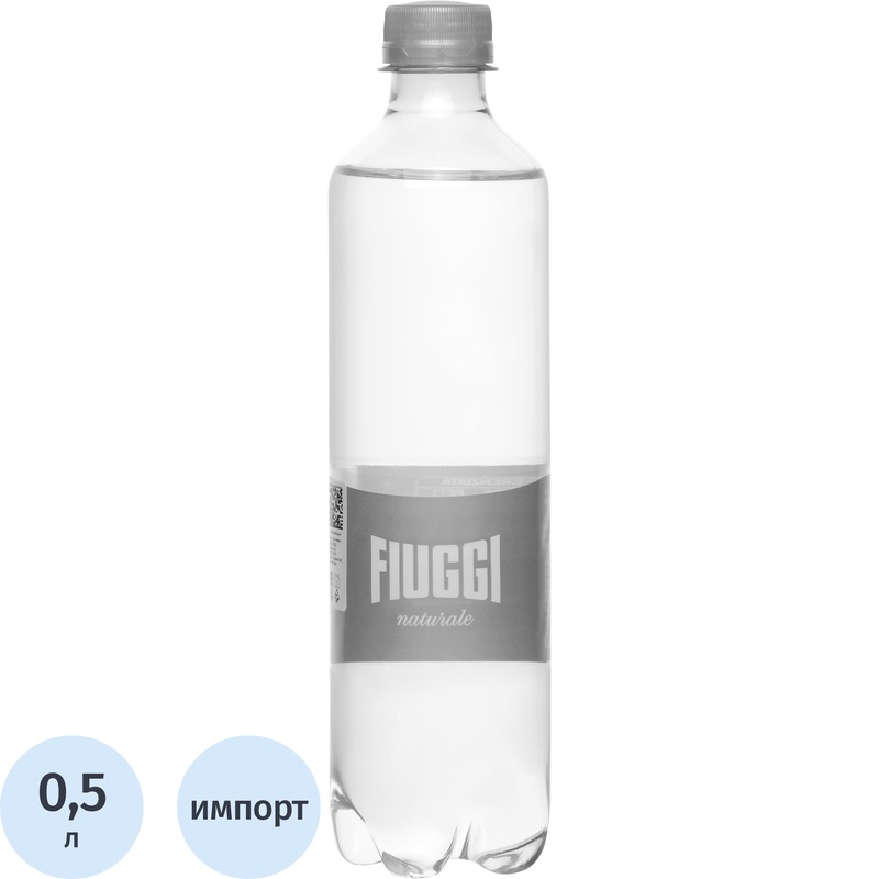 Изображение товара Вода минеральная Fiuggi Tower природная негазированная 0.5 л Италия