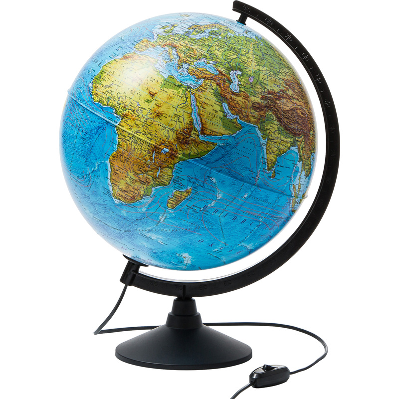 Изображение товара Глобус Globen Классик 32 см физико-политический с подсветкой для учебы и интерьера