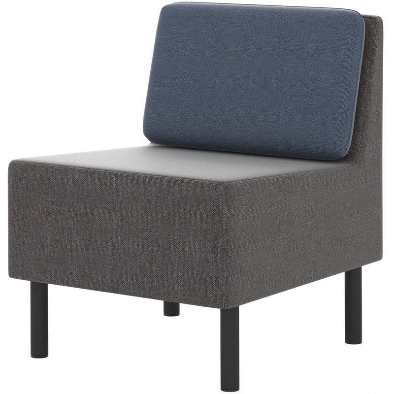 Изображение товара Модуль дивана прямой Select 1-М одеместный серый синий ткань Россия