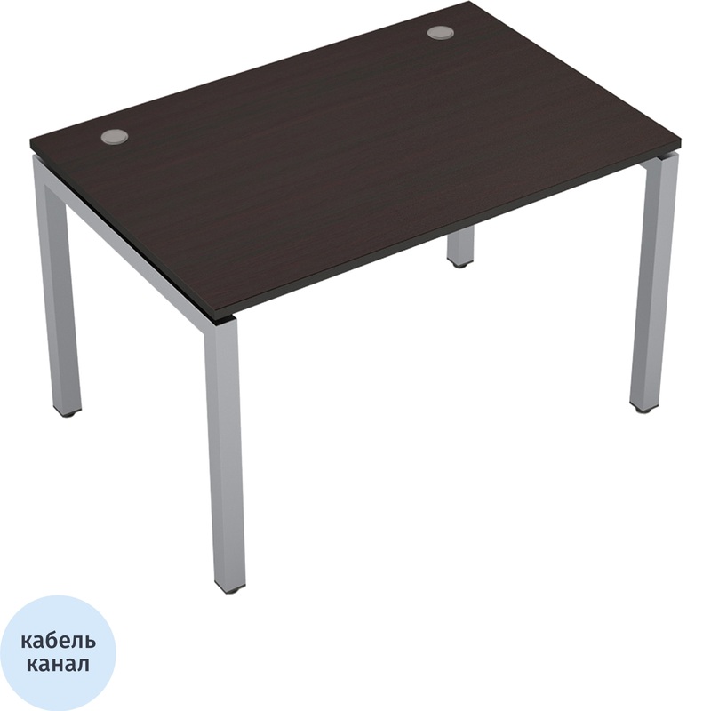 Изображение товара Стол прямой Avance 6М.588 венге алюминий матовый 1200х800х750 мм