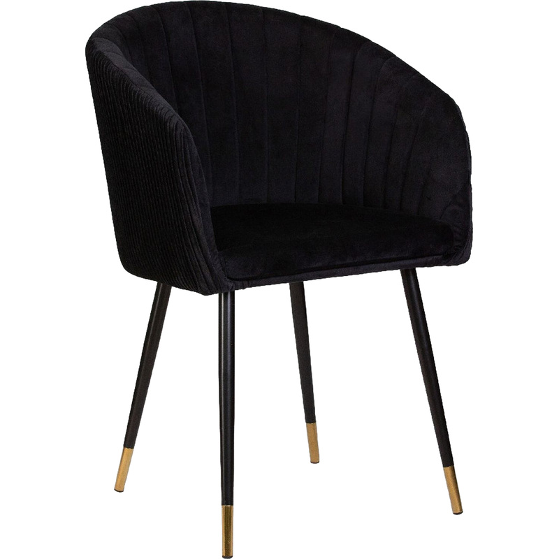 Изображение товара Кресло обеденное Dobrin Mary чёрный велюр металл 400 410 350