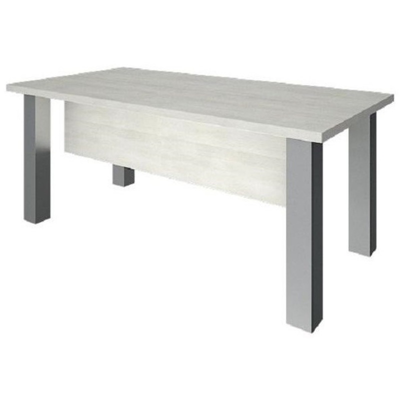 Изображение товара Стол руководителя Yalta снегопад с металлическими опорами 1800х900х750 мм