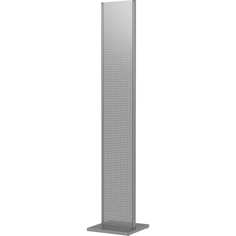Изображение товара Напольная буклетница Стелла Комус перфорированная серебристая 1621 мм