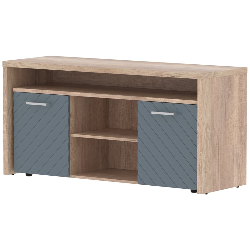 Изображение товара Тумба под фригобар Torr Lux дуб каньон серо-голубой 1640х550х800 мм