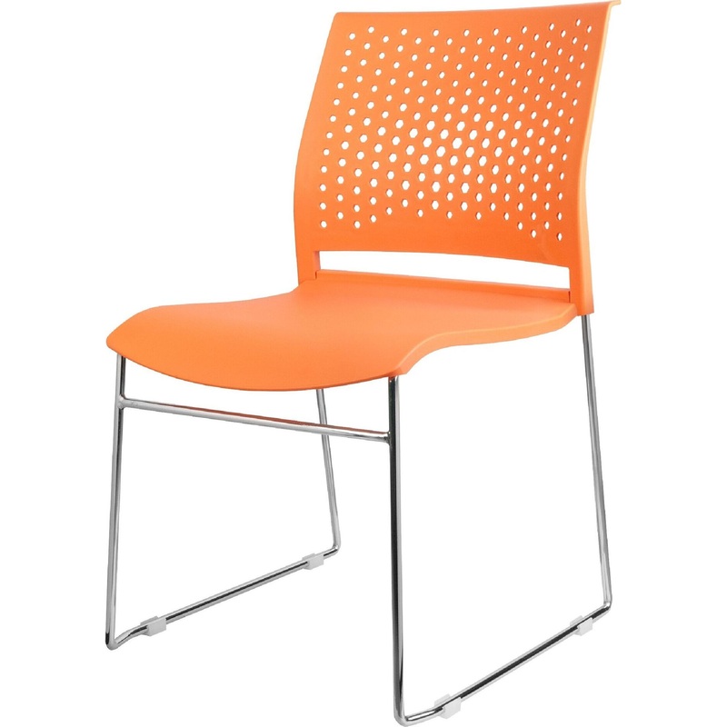 Изображение товара Стул обеденный RCH D918 оранжевый (пластик, металл, 3 штуки в упаковке)