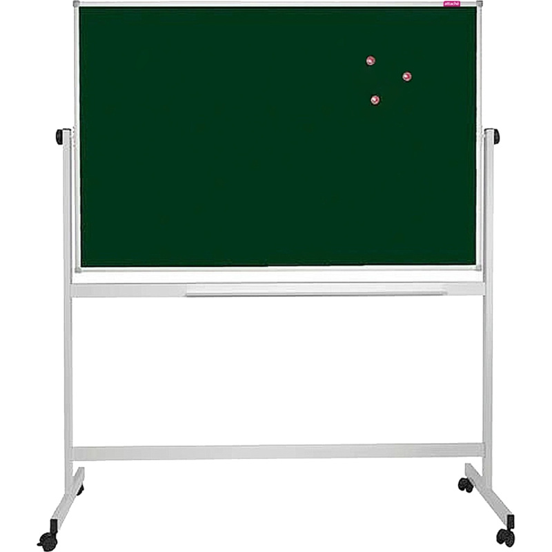 Изображение товара Доска комбинированная магнитно-маркерная/меловая 100x150 см Attache Twist лак