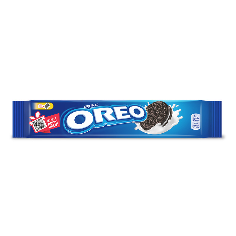 Изображение товара Печенье песочное Oreo 95 г, вкус ванили, хрустящее, Россия