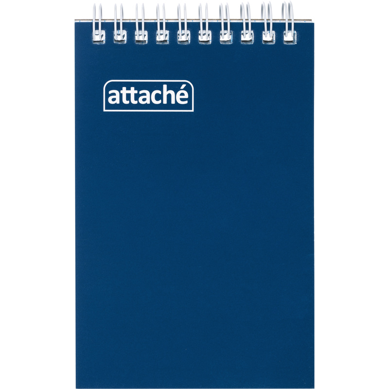 Изображение товара Блокнот Attache А6 60 листов синий в клетку на спирали
