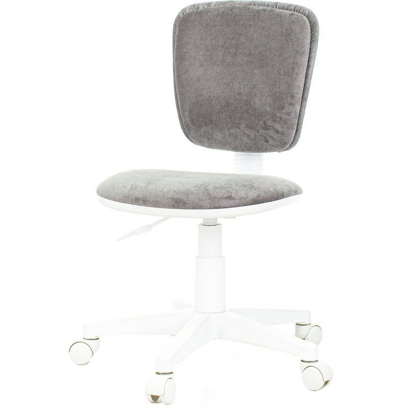 Изображение товара Детское кресло Бюрократ CH-W204NX серое из велюра с регулировкой высоты