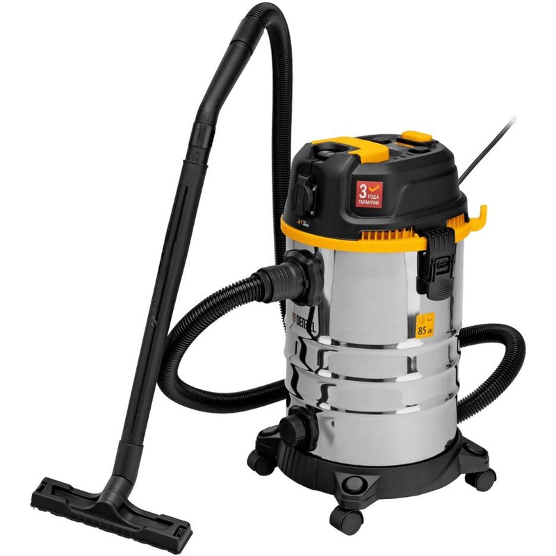 Изображение товара Строительный пылесос Denzel RVC30 1400Вт 30л влагозащищенный