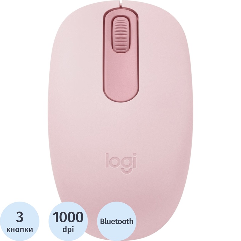 Изображение товара Logitech M196 розовая беспроводная мышь Bluetooth 1000 dpi 3 кнопки