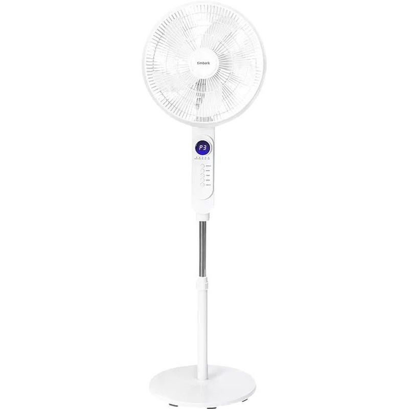 Изображение товара Напольный вентилятор Timberk T-SF1608RC белый с пультом управление и регулировками