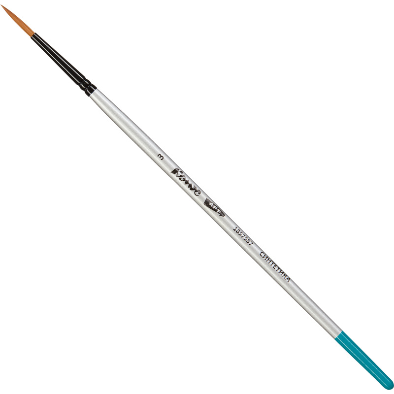 Изображение товара Кисть художественная Комус Арт круглая синтетика №3