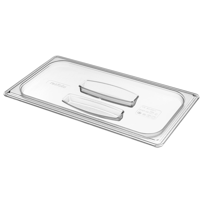 Изображение товара Крышка для гастроёмкости Restola GN 1/3 32.5x17.6 см поликарбонат профессиональная