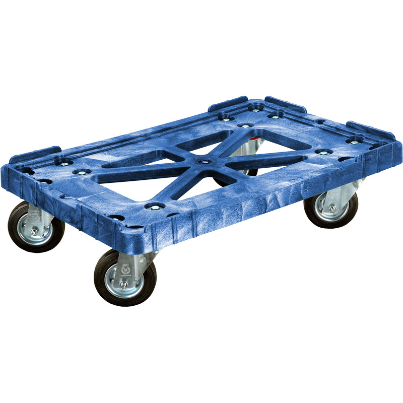 Изображение товара Тележка для ящиков из ПНД 600x400 синий