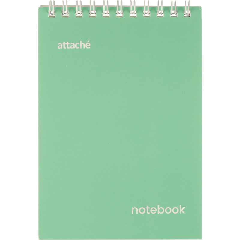 Изображение товара Блокнот Attache Акварель А6 на спирали 40 листов бирюзовый