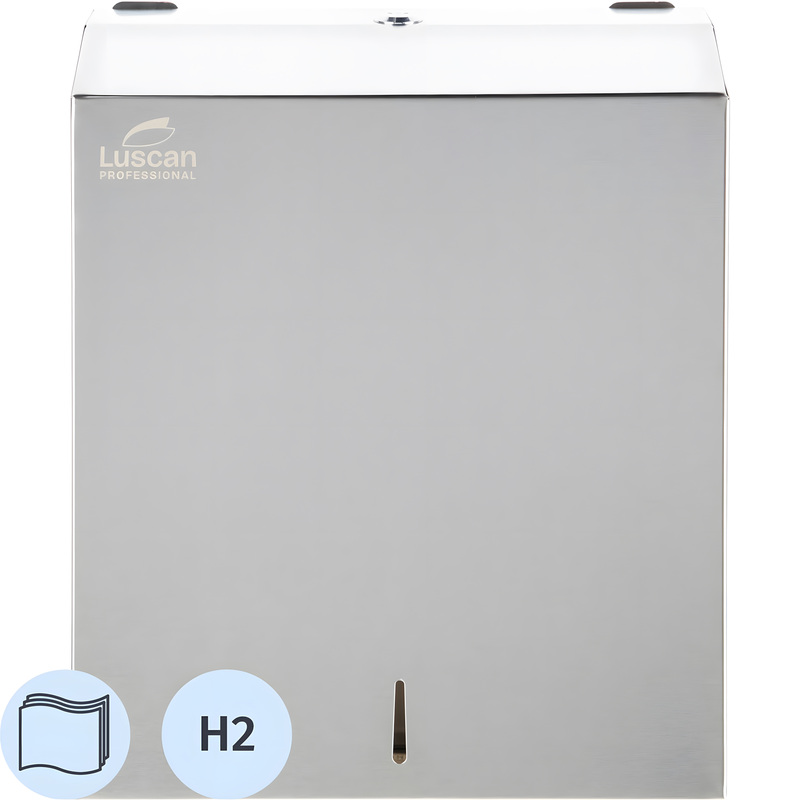 Изображение товара Диспенсер для полотенец лист Luscan Professional металлический настенный серебристый