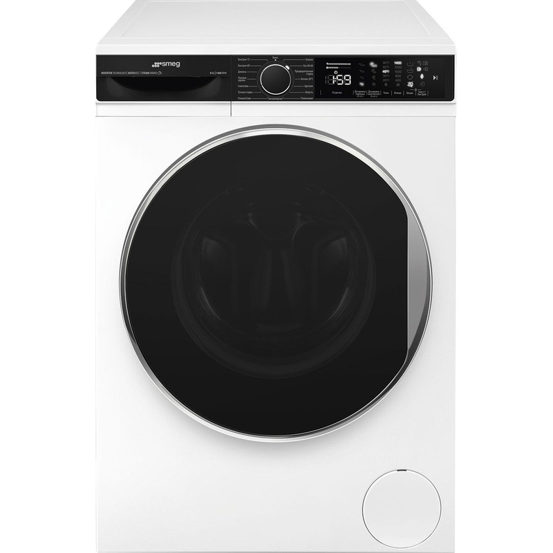 Изображение товара Стиральная машина Smeg WM3T84RU4 8 кг с цифровым дисплеем