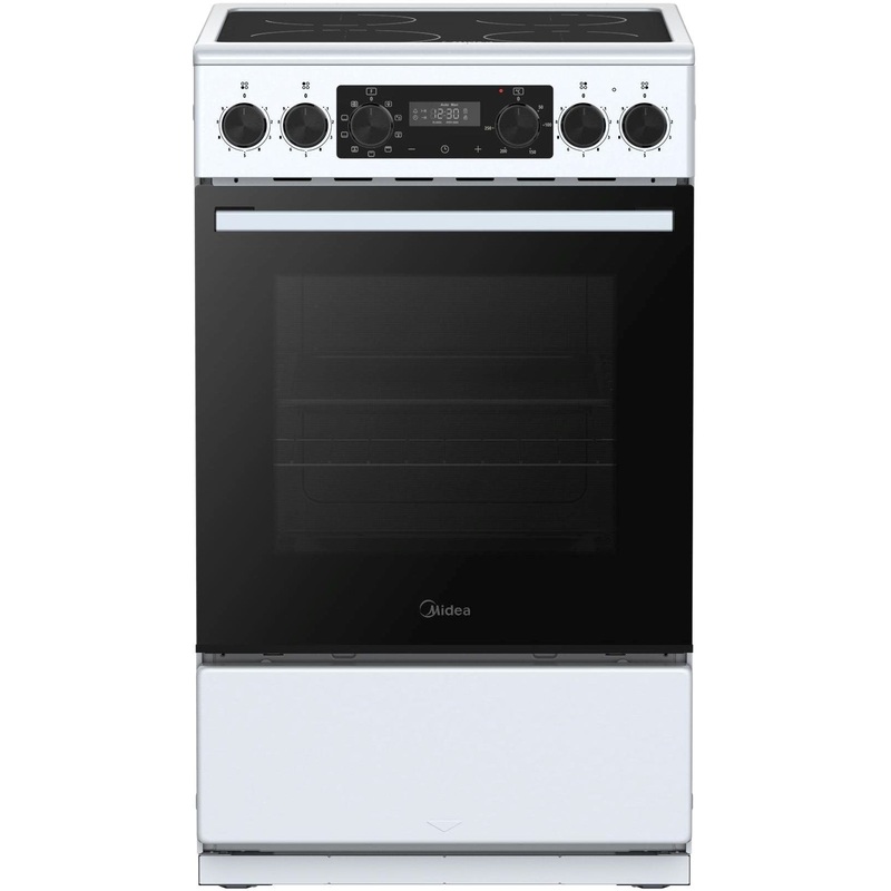 Изображение товара Электрическая плита Midea MFO-D4E20T9E(WH) с 4 конфорками и духовкой объемом 59 л