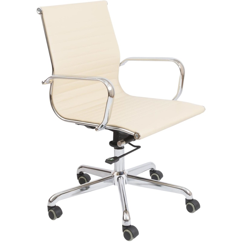 Изображение товара Офисное кресло Кайман Н бежевое из экокожи с механизмом Top Gun