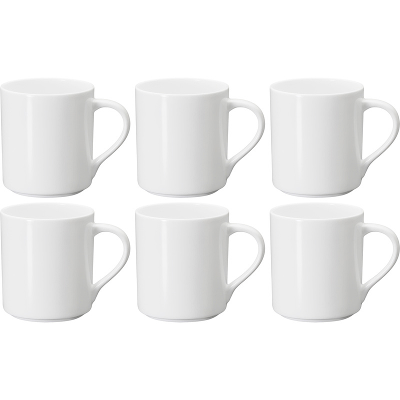 Изображение товара Кружка Wilmax фарфоровая 350 мл (6 штук в упаковке)