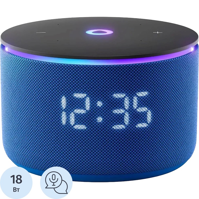 Изображение товара Умная колонка Яндекс Станция Мини 3 Про синяя с голосовым помощником Алиса