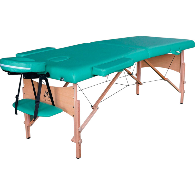 Изображение товара Массажный стол DFC Nirvana Relax зеленый складной 2-секционный регулируемый