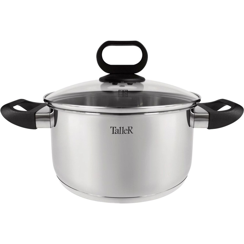 Изображение товара Кастрюля TalleR TR-11010 5.1 л нержавеющая сталь с крышкой