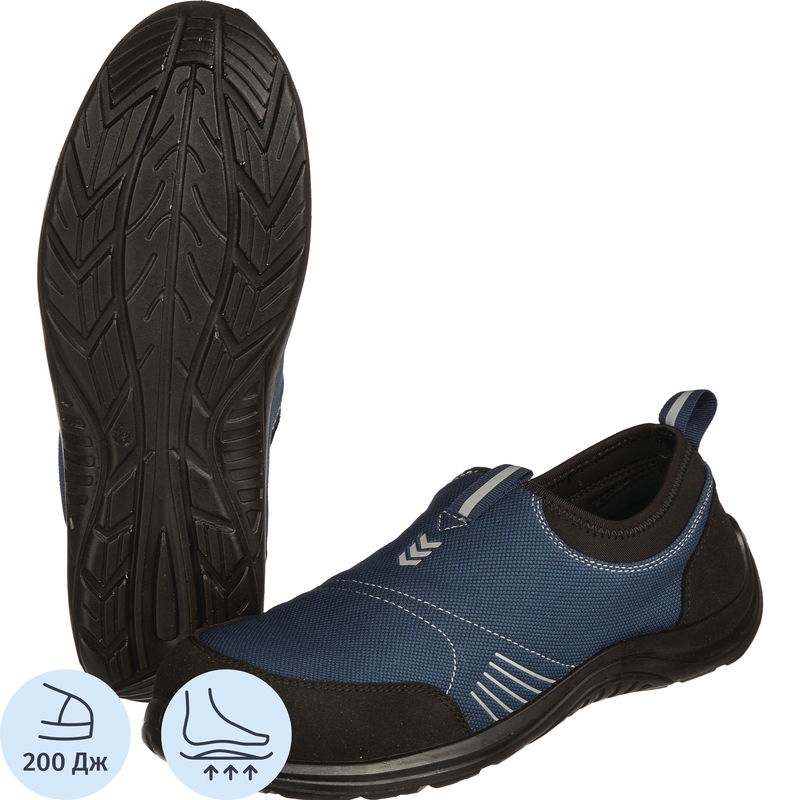 Изображение товара Кроссовки рабочие KD 001 из текстиля и искусственной кожи размер 48 с металлическим подносоком