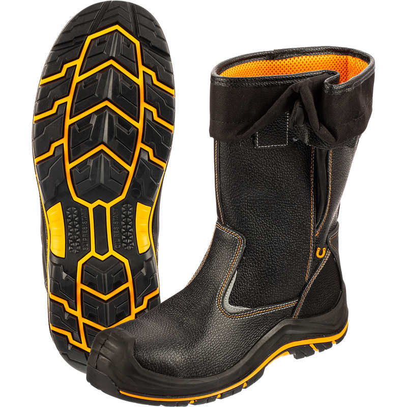 Изображение товара Сапоги рабочие Perfect Protection ПУ-нитрил из кожи с композитным подноском черный (размер 36)