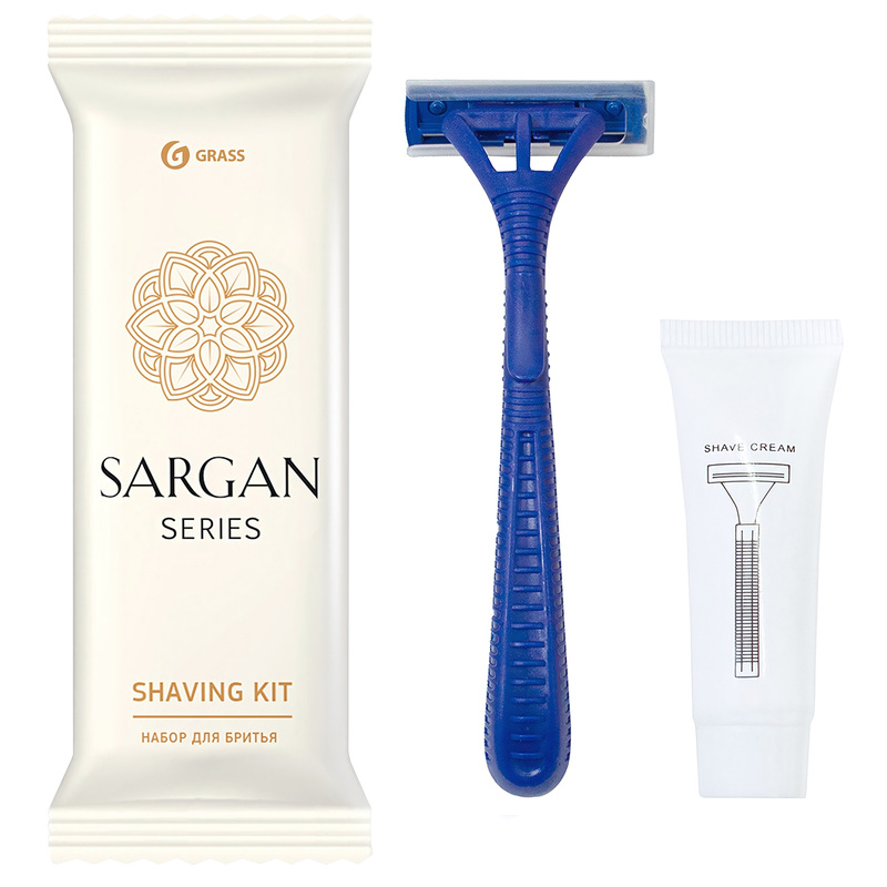 Изображение товара Бритвенный набор Grass Sargan флоупак с кремом 150 шт для путешествий